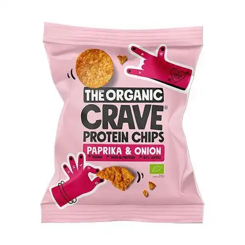 Protein Chips m. Paprika and Løg / 8 stk
