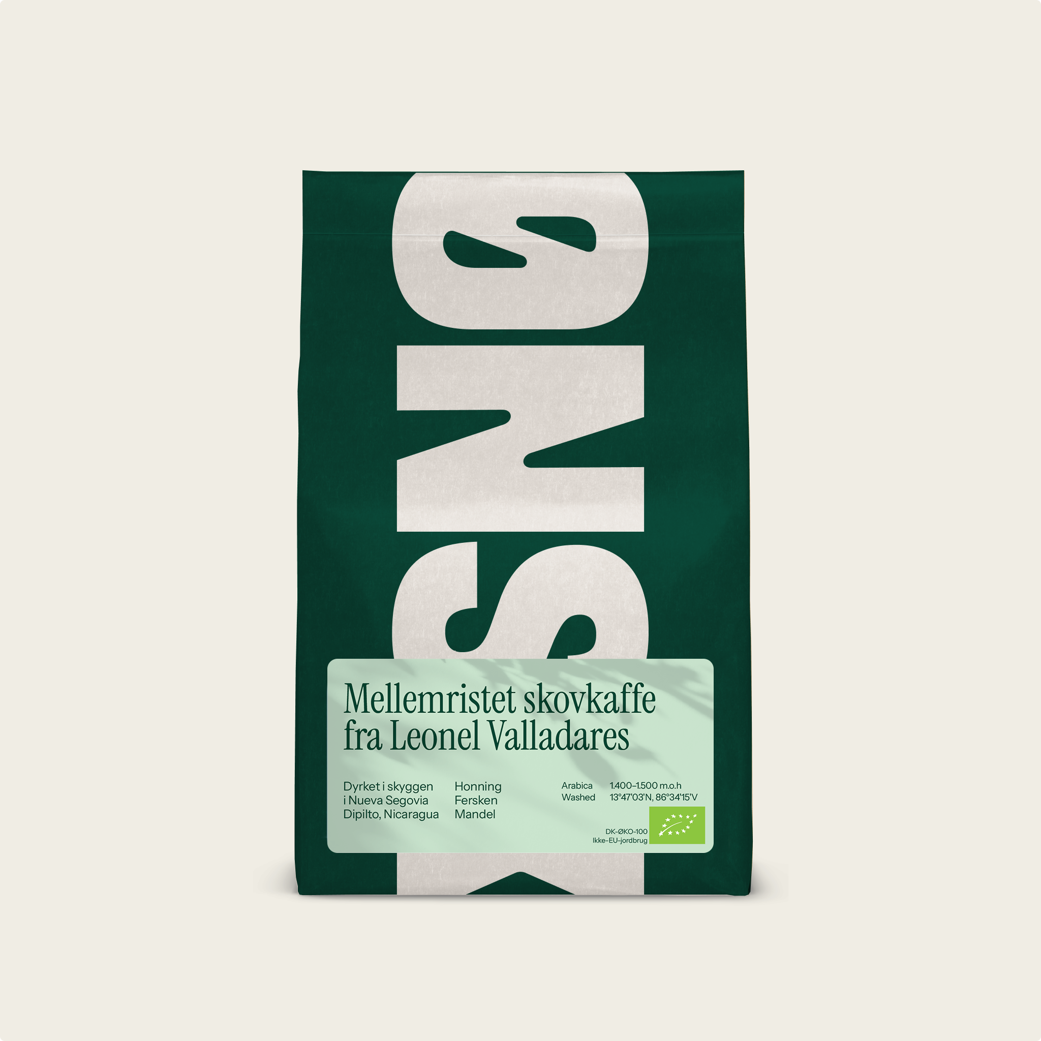 Leonel Valladares - Mellemristet kaffe - 1 kg.
