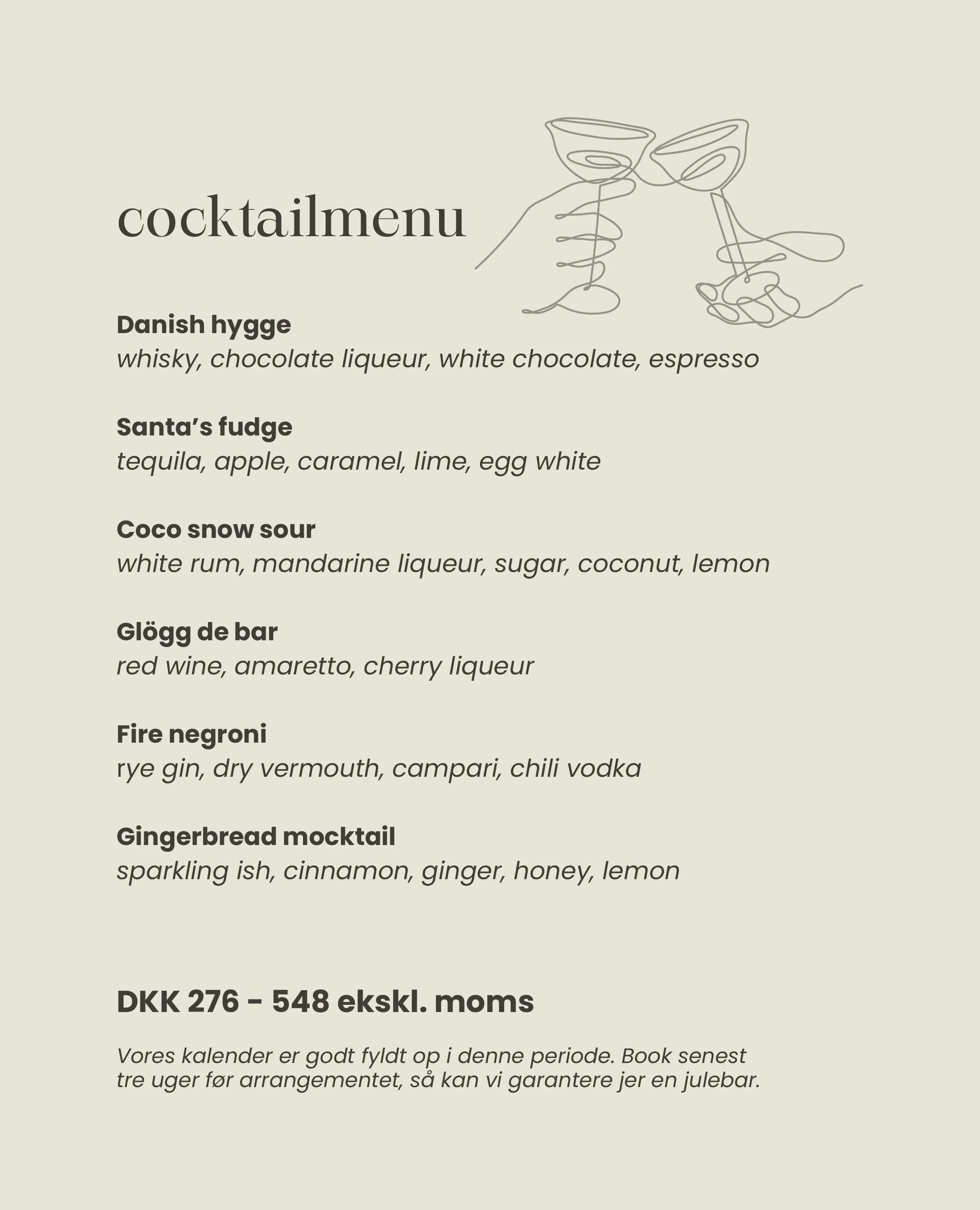 MiMB ApS - Cocktailmenu