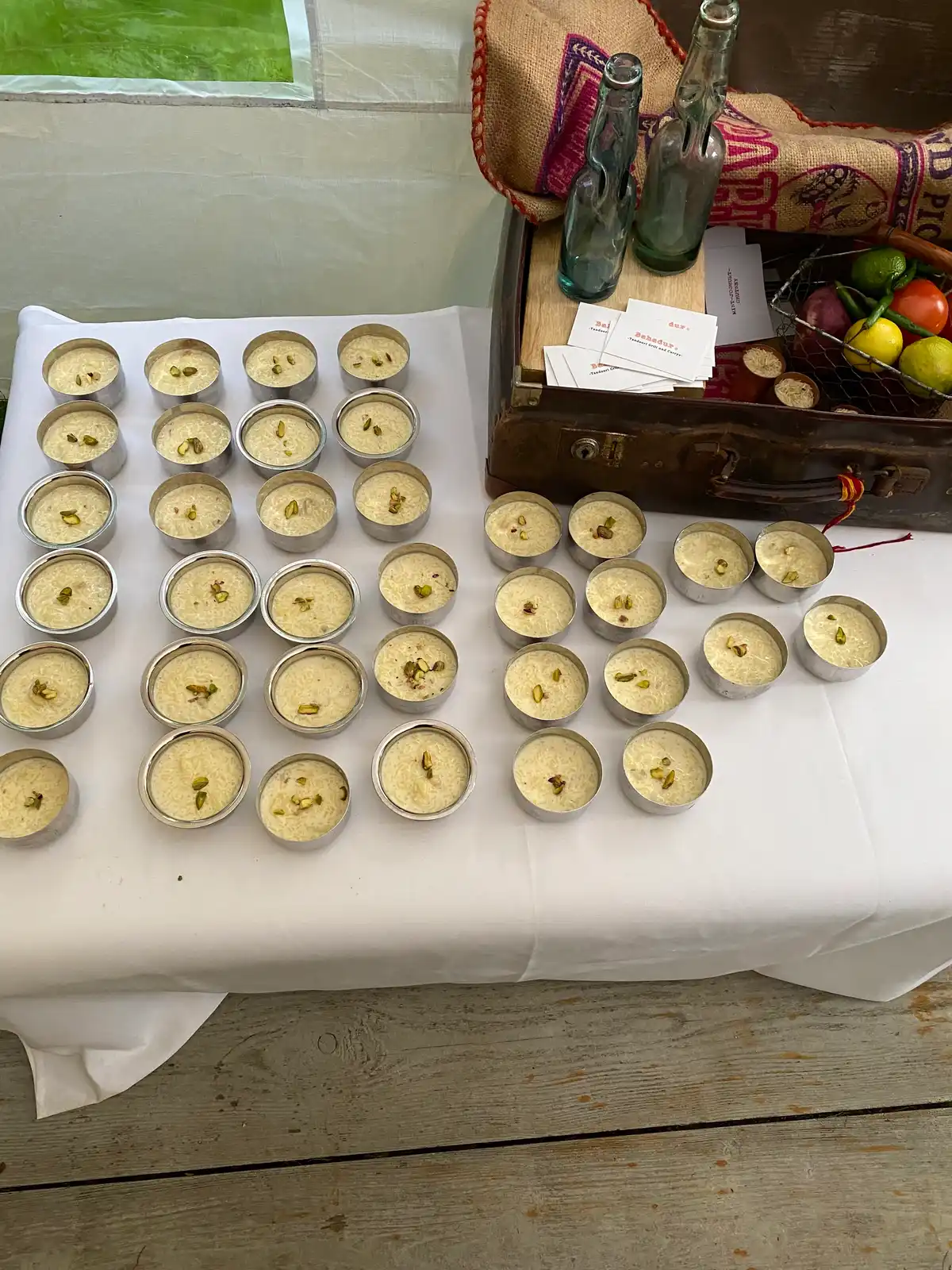 Biji’s - Outdoor catering setting