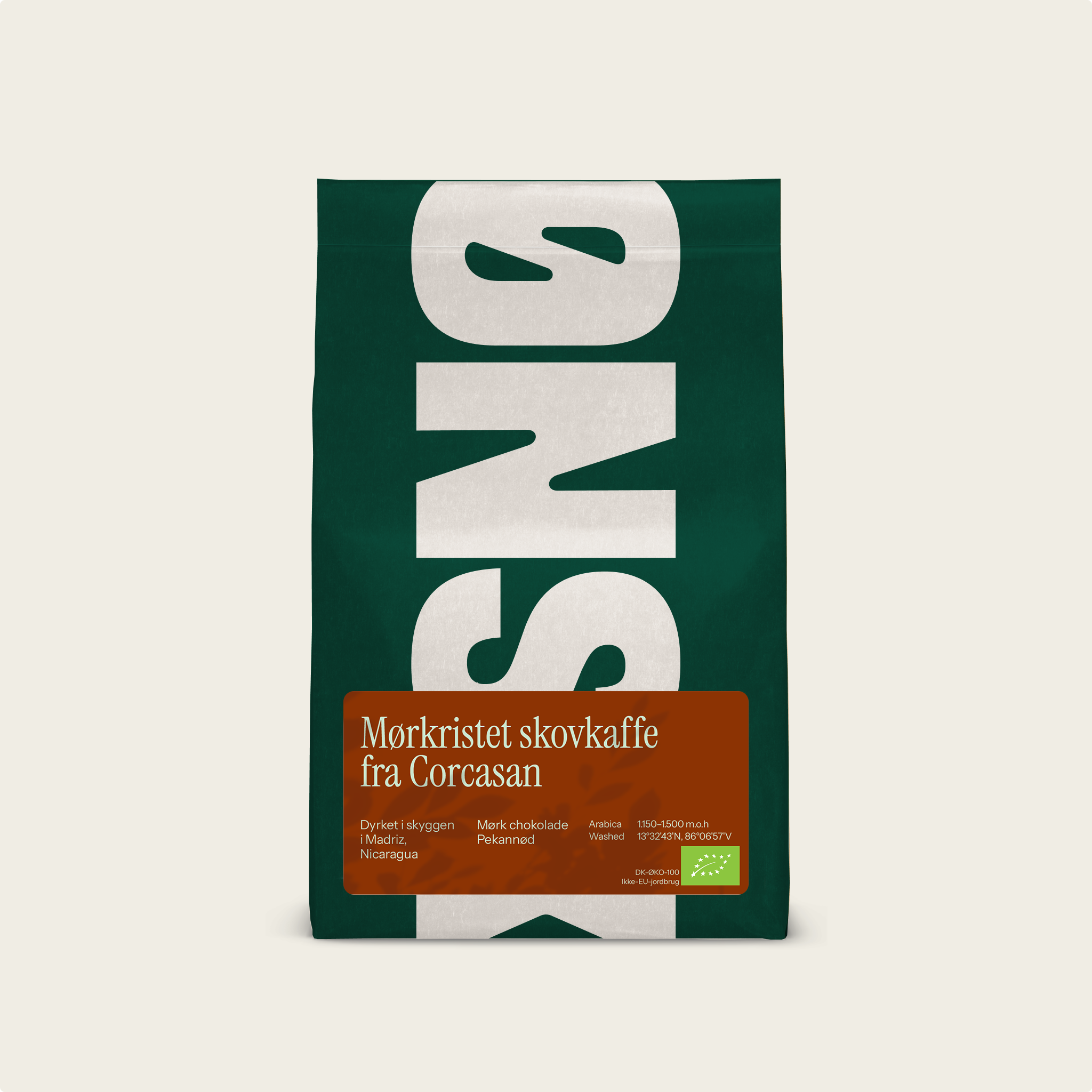 Corcasan - Mørkristet kaffe - 1 kg.