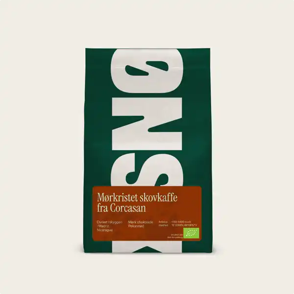 Corcasan - Mørkristet kaffe - 1 kg.