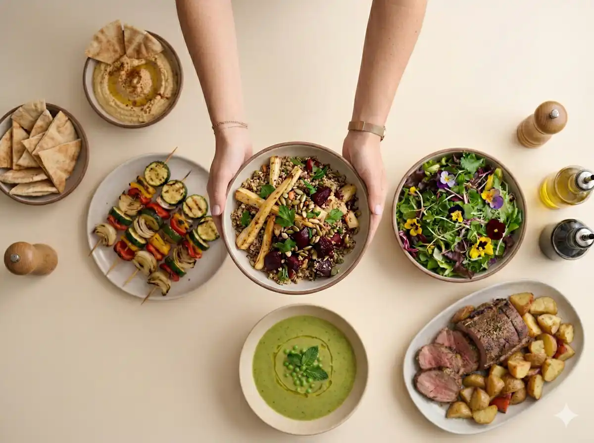 serviceU - Eksempel på frokostpersonale (AI genereret)