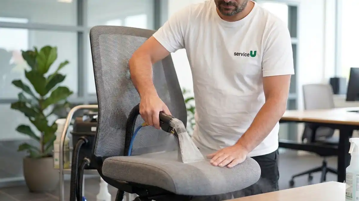 serviceU - Eksempel på møbelrens (AI genereret)