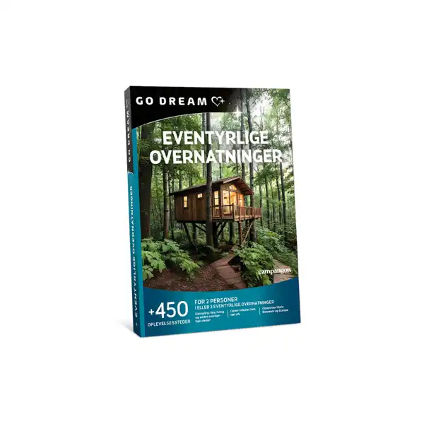 GO DREAM GAVEKORT - EVENTYRLIGE OVERNATNINGER