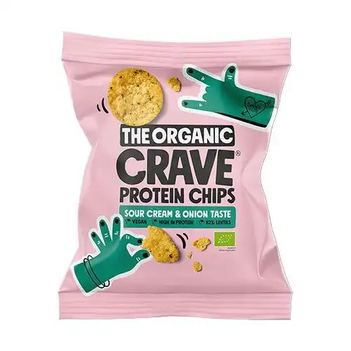 Protein Chips m. Sour Cream and Onion / 8 stk