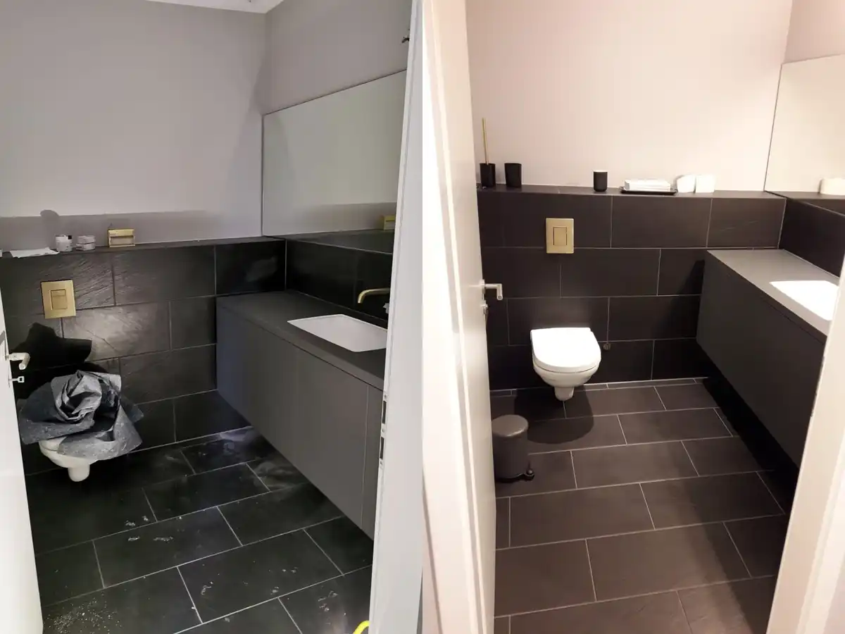 Dreimann Group GmbH - Vorher / Nachher - Badreinigung