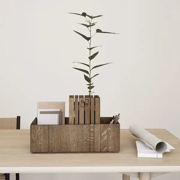 Table Organizer Dark Oak