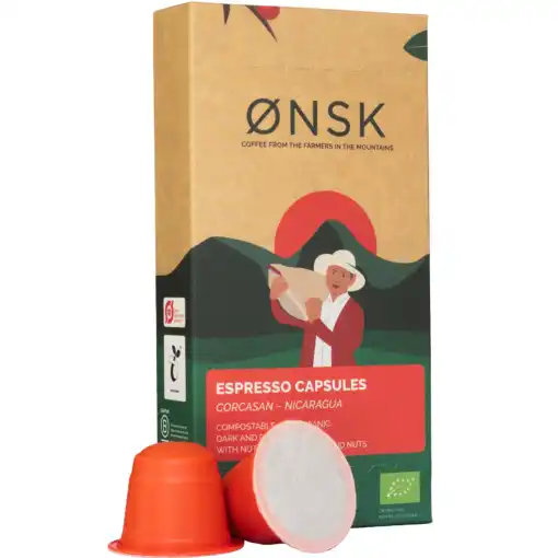 Corcasan - Espresso kaffekapsler ØKO - 100 stk