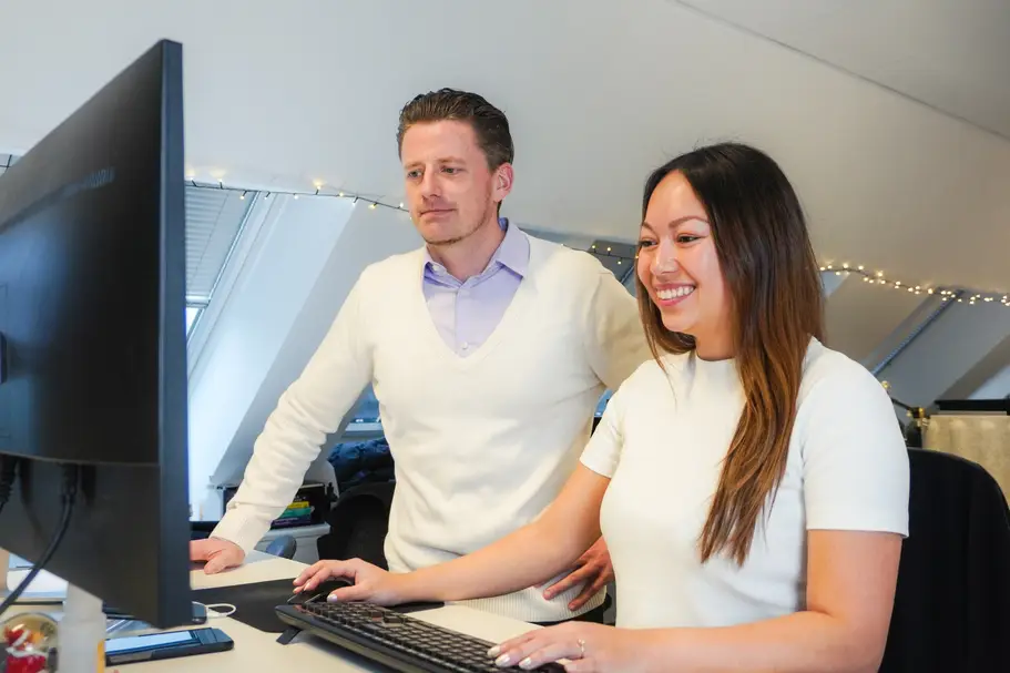 An image of people from our customer success department