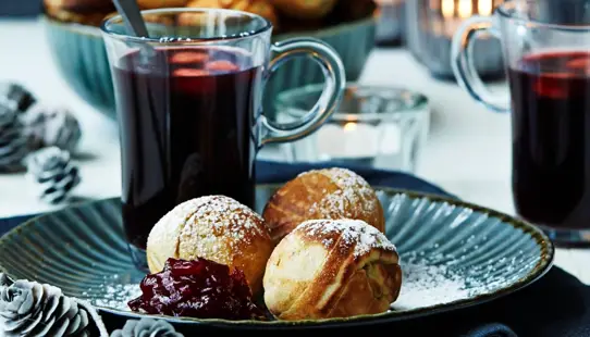 gløgg æbleskive