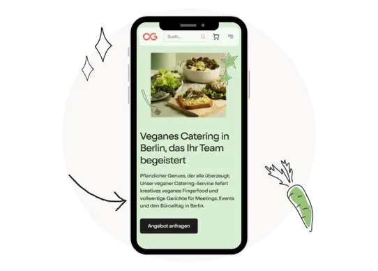 step one order vegan catering