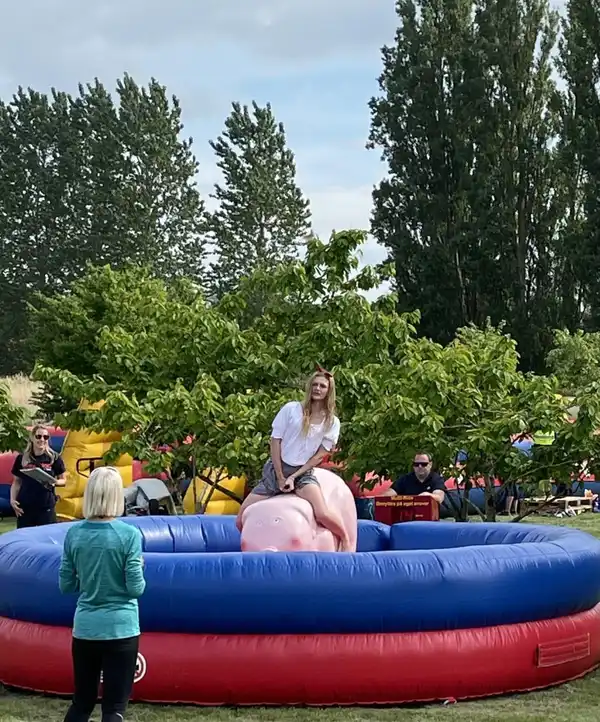 RodeoGris med betjening