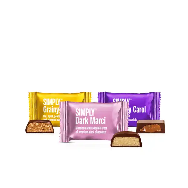 Simply Chocolate, Mix Grainy bites / 75 stk