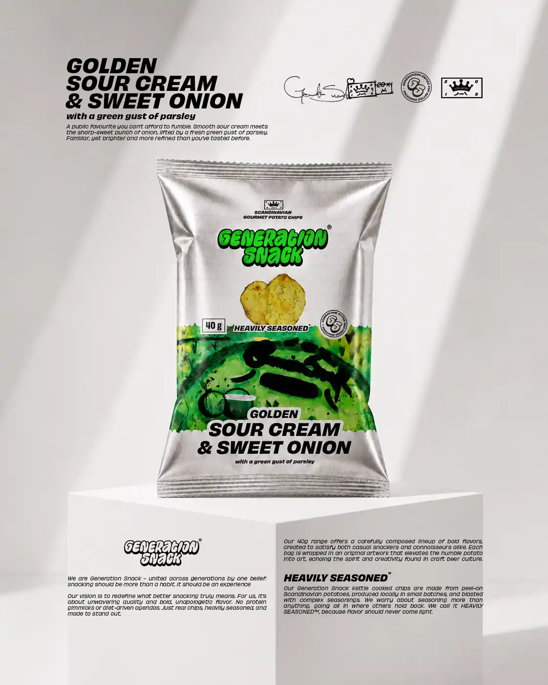 Generation Snack - Golden Sour Cream & Sweet Onion