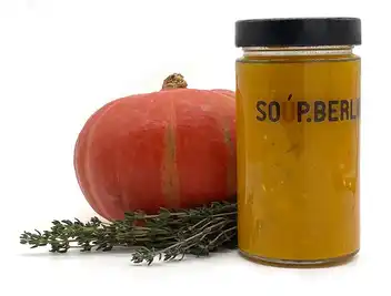 Kürbissuppe mit Hirtenkäse  (390ml)