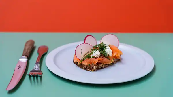 Røget laks (1. stk)