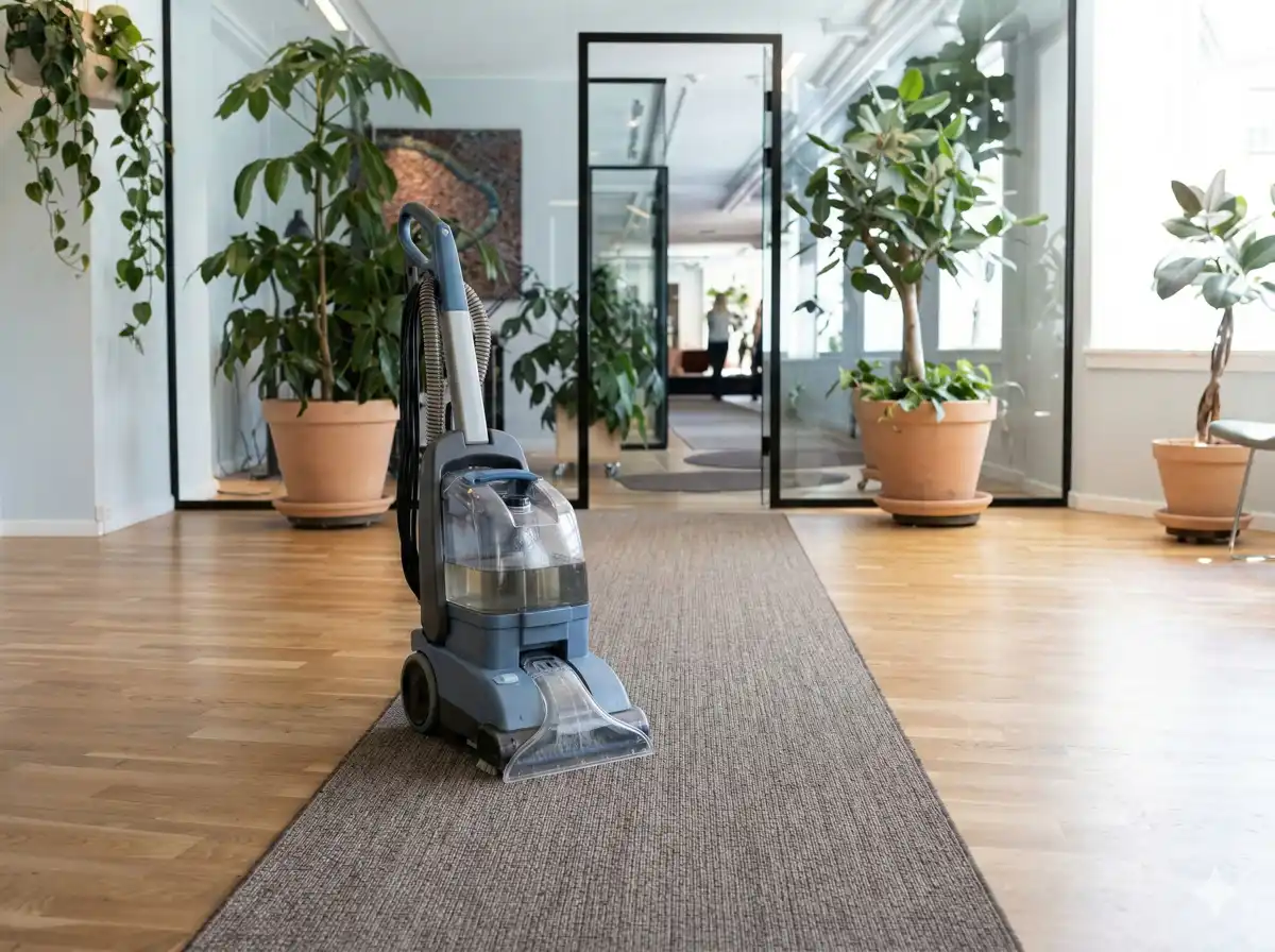 serviceU - Eksempel på tæpperens (AI genereret)