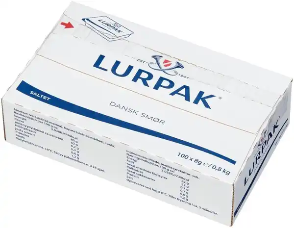 Lurpak kurvertsmør - 1 kasse